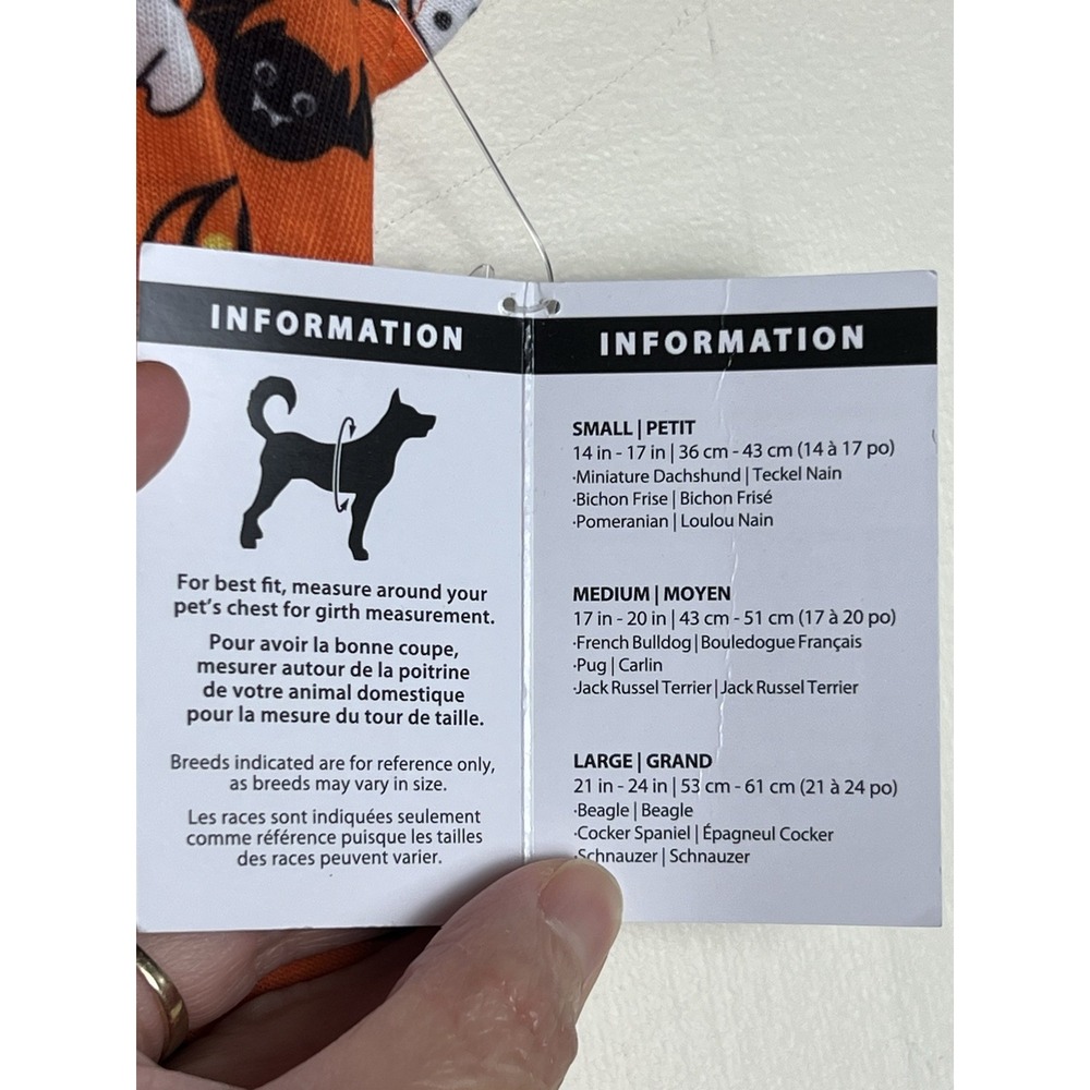 Party Dog Pajamas S/P Halloween Orange Black Pumpkin Ghost Dog Collar Gear Zone - Picture 7 of 16